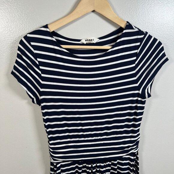 Boden Amelie Jersey Dress Size 6 Navy Blue Stripes Preppy Twee Work Teacher - Picture 5 of 10